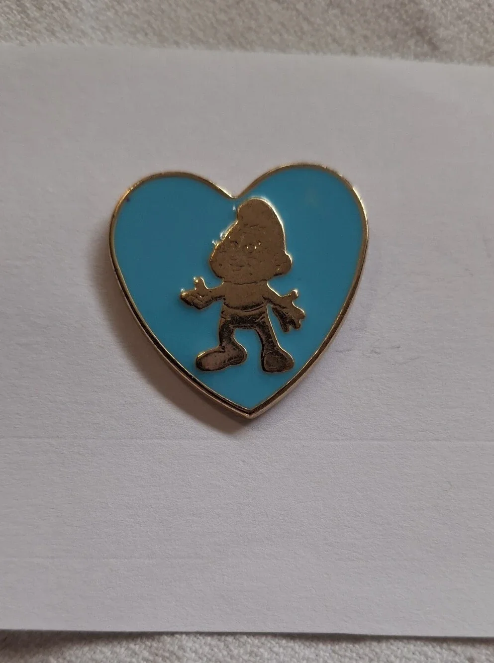 2016 Gold Heart Papa Smurf- Movie The Smurfs Lost Village- Push Pin